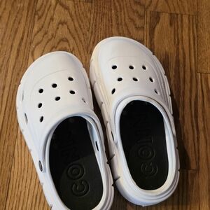 Kids White Clogs